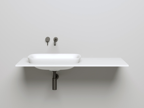 Раковина из искусственного камня S-Stone Salini MAREA 1802202MF 60х40 полувстраиваемая цвет мультиколор - фото 2